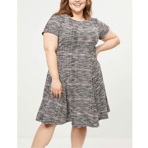 Lane Bryant Purple Faux Tweed Dress